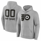Philadelphia Flyers Big & Tall Personalized Name & Number Monochrome Pullover Hoodie - NHL Hoodies