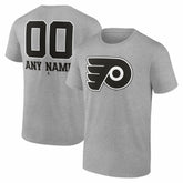 Philadelphia Flyers Big & Tall Personalized Name & Number Monochrome T-Shirt - NHL T-shirts