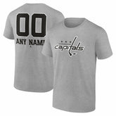 Washington Capitals Big & Tall Personalized Name & Number Monochrome T-Shirt - NHL T-shirts