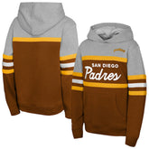 San Diego Padres Mitchell & Ness Youth Cooperstown Head Coach Pullover Hoodie - MLB Hoodies