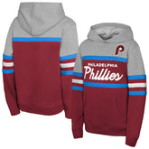 Philadelphia Phillies Mitchell & Ness Youth Cooperstown Head Coach Pullover Hoodie - MLB Hoodies