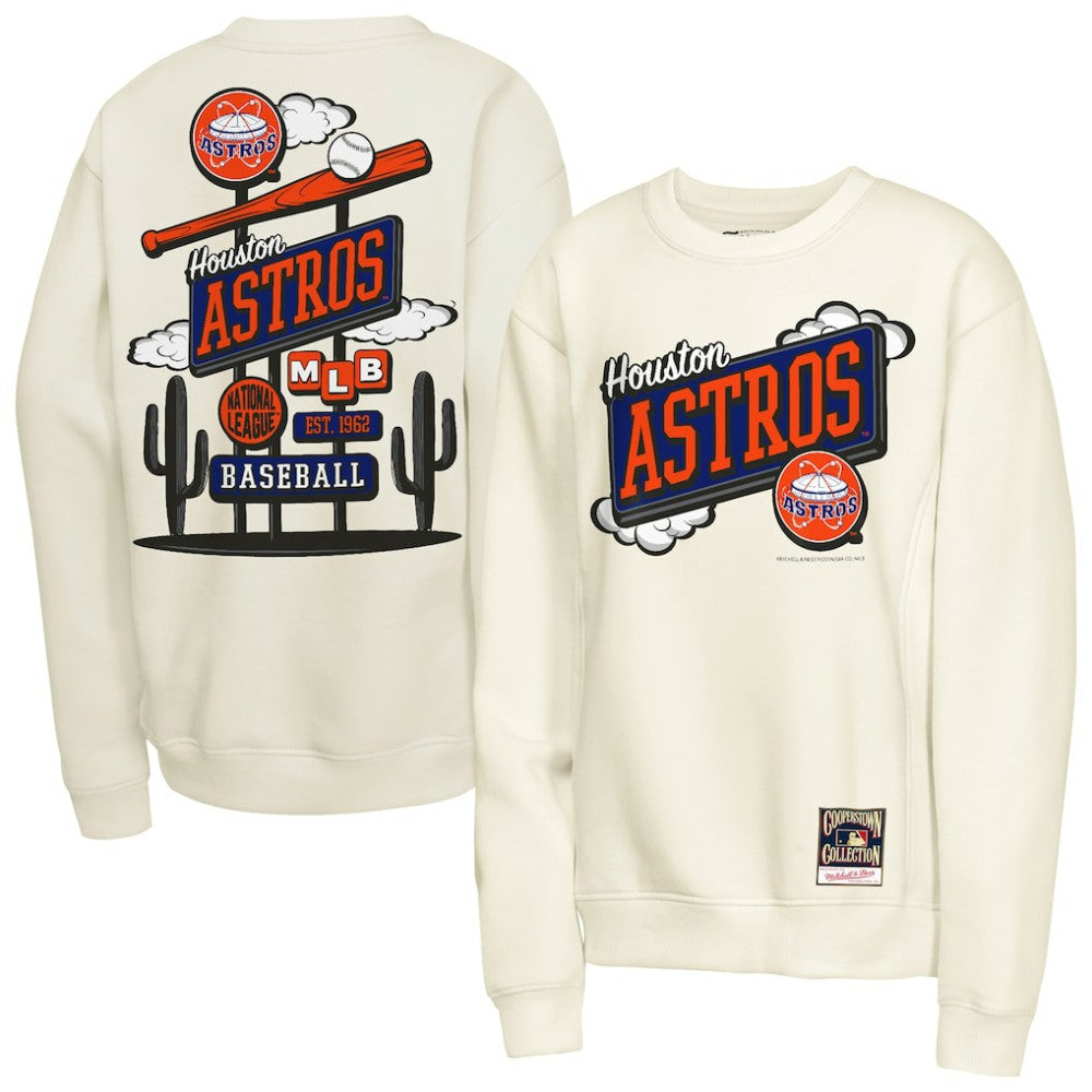 Houston Astros Mitchell & Ness Youth Retro Billboard Sweatshirt - MLB Sweatshirts