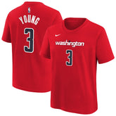Red Trae Young Washington Wizards Youth 2026 Name & Number T-Shirt | NBA