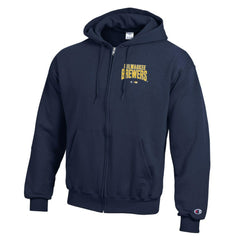 Milwaukee Brewers Champion Eco Powerblend Full-Zip Hoodie - MLB Hoodies