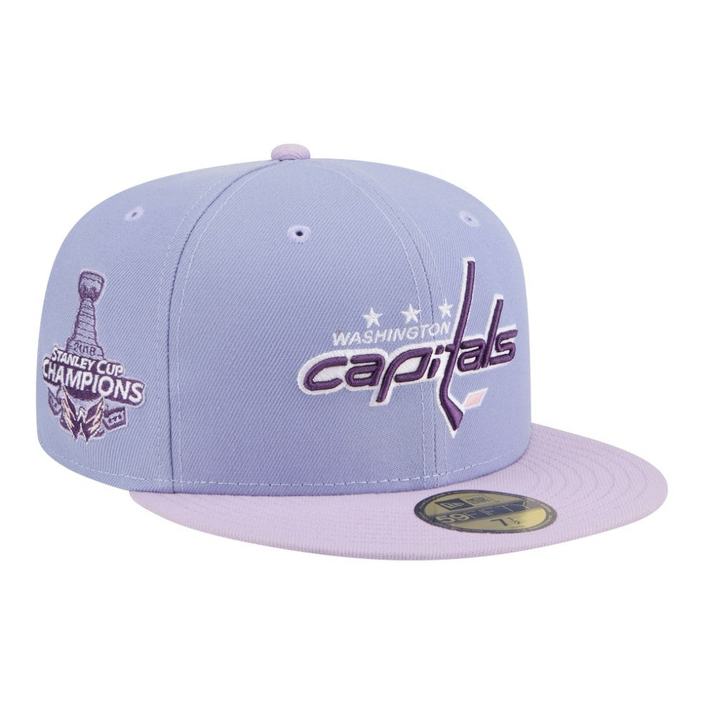 Washington Capitals New Era Lavender Bloom 59FIFTY Fitted Hat - NHL Hats
