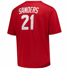 Deion Sanders Cincinnati Reds Mitchell & Ness Big & Tall Cooperstown Mesh Batting Practice Jersey - MLB Jerseys