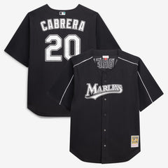 Miguel Cabrera Miami Marlins Mitchell & Ness Big & Tall Cooperstown Mesh Batting Practice Jersey - MLB Jerseys