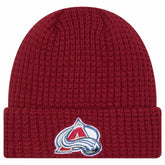 Colorado Avalanche New Era Waffle Cuffed Knit Hat - NHL Hats