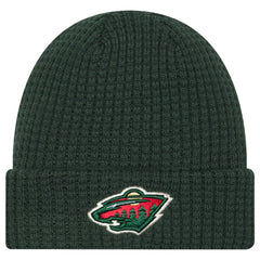Minnesota Wild New Era Waffle Cuffed Knit Hat - NHL Hats