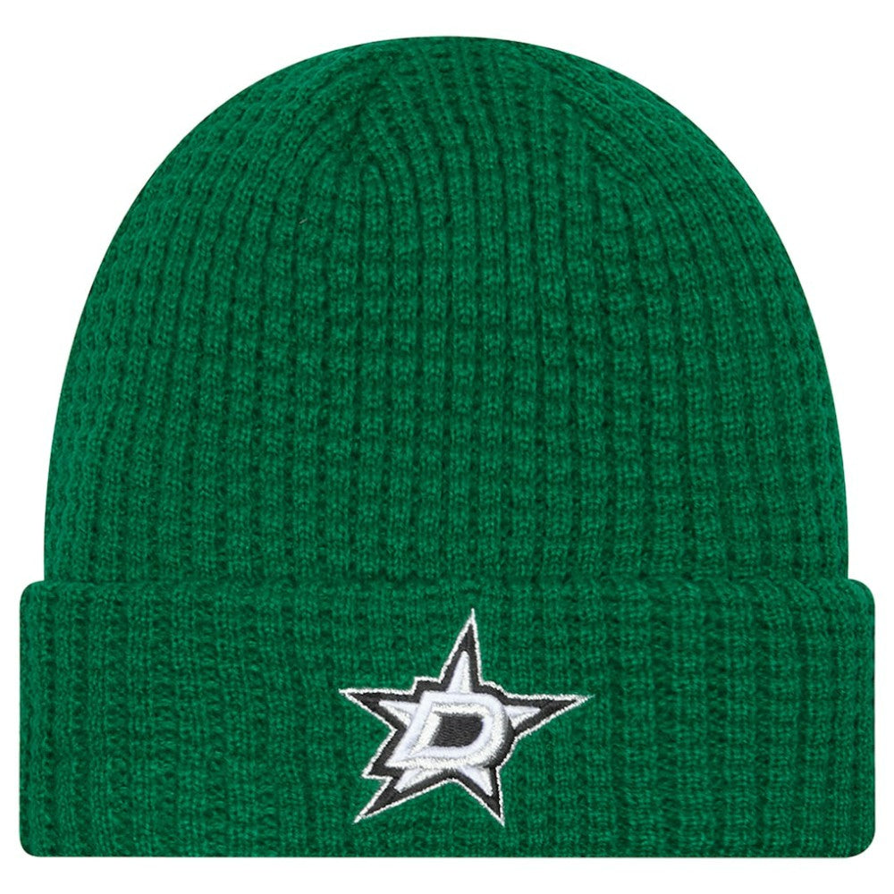 Dallas Stars New Era Waffle Cuffed Knit Hat - NHL Hats