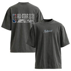 Gray round21 Unisex 2026 NBA All-Star Game Court T-Shirt | NBA