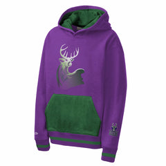 Purple Milwaukee Bucks Youth Playmaker Fashion Fleece Hoodie | NBA