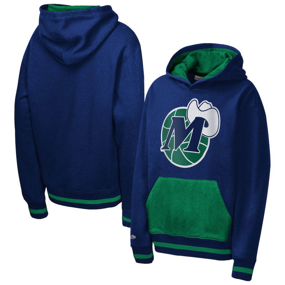 Navy Dallas Mavericks Youth Playmaker Fashion Fleece Hoodie sale | NBA