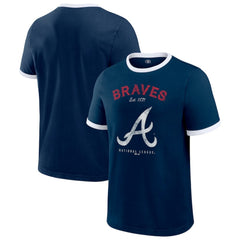 Atlanta Braves Darius Rucker Collection by Fanatics Washed Ringer T-Shirt - MLB T-shirts