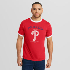 Philadelphia Phillies Darius Rucker Collection by Fanatics Washed Ringer T-Shirt - MLB T-shirts