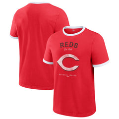 Cincinnati Reds Darius Rucker Collection by Fanatics Washed Ringer T-Shirt - MLB T-shirts