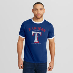 Texas Rangers Darius Rucker Collection by Fanatics Washed Ringer T-Shirt - MLB T-shirts