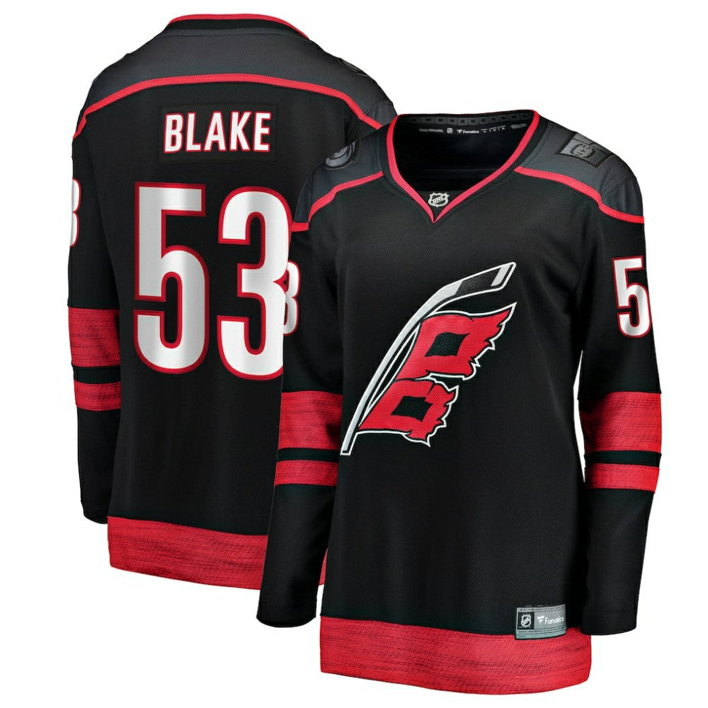 Jackson Blake Carolina Hurricanes Fanatics Women's Home Breakaway Jersey - NHL Jerseys