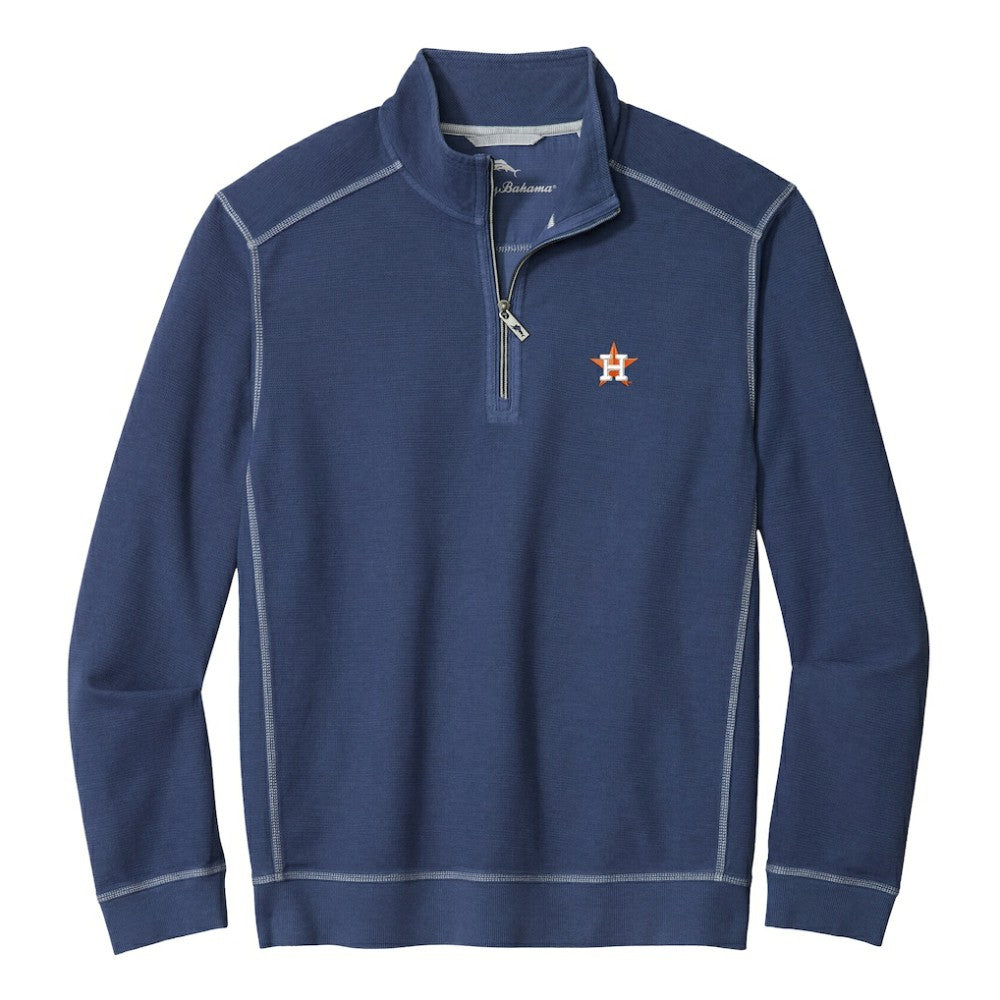 Houston Astros Tommy Bahama Montego Bay Half-Zip Sweatshirt - MLB Sweatshirts