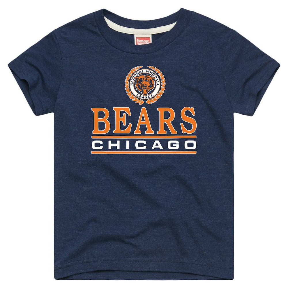 Chicago Bears Homage Youth Crest Tri-Blend T-Shirt | NFL On sale