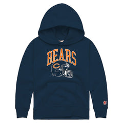 Chicago Bears Homage Youth Helmet Retro Tri-Blend Hoodie | NFL Sale