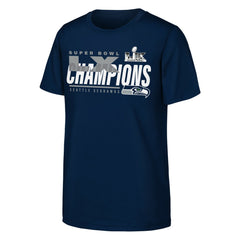 Seattle Seahawks Youth Super Bowl LX Champions Iconic Victory T-Shirt | NFL Online