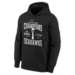 Seattle Seahawks Youth Super Bowl LX Champions Locker Room Trophy Collection Authentic Hoodie | NFL Sale
