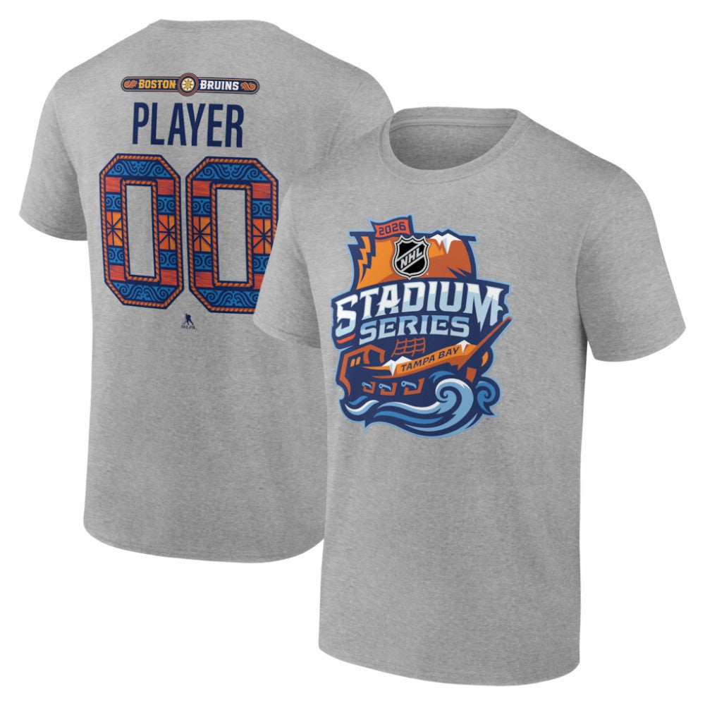 Boston Bruins 2026 NHL Stadium Series Personalized Name & Number T-Shirt - NHL T-shirts