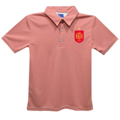 Spain National Team Vive La Fete Youth Pencil Stripe Polo