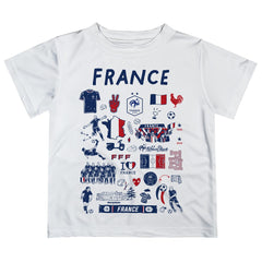 France National Team Vive La Fete Youth Impressions Artwork T-Shirt