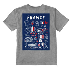 France National Team Vive La Fete Youth Impressions Artwork T-Shirt