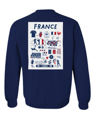 France National Team Vive La Fete Women's Impressions Artwork Sweatshirt