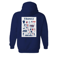 France National Team Vive La Fete Women's Impressions Artwork Hoodie
