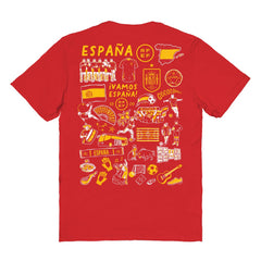 Spain National Team Vive La Fete Women's Impressions Artwork Fitted T-Shirt