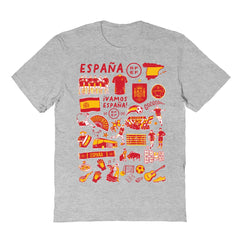 Spain National Team Vive La Fete Women's Impressions Artwork Fitted T-Shirt