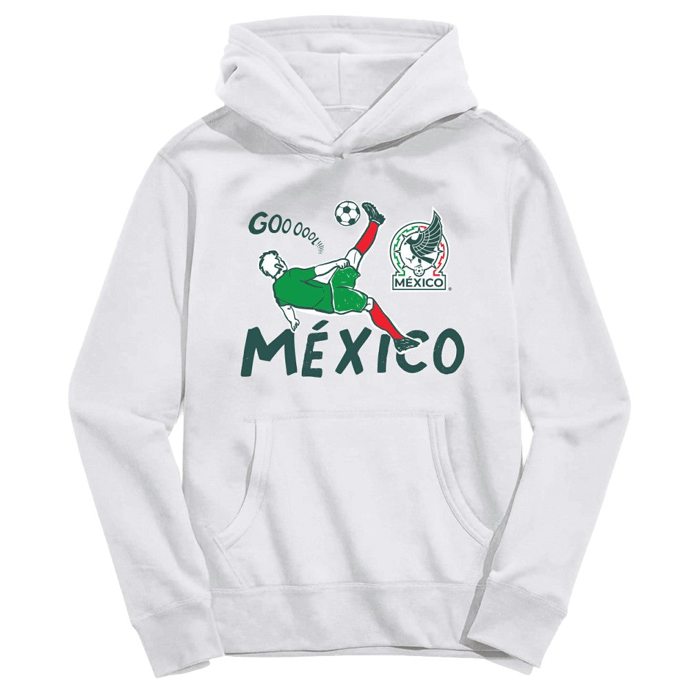 Mexico National Team Vive La Fete Toddler Chilena Style Hoodie for sale - White