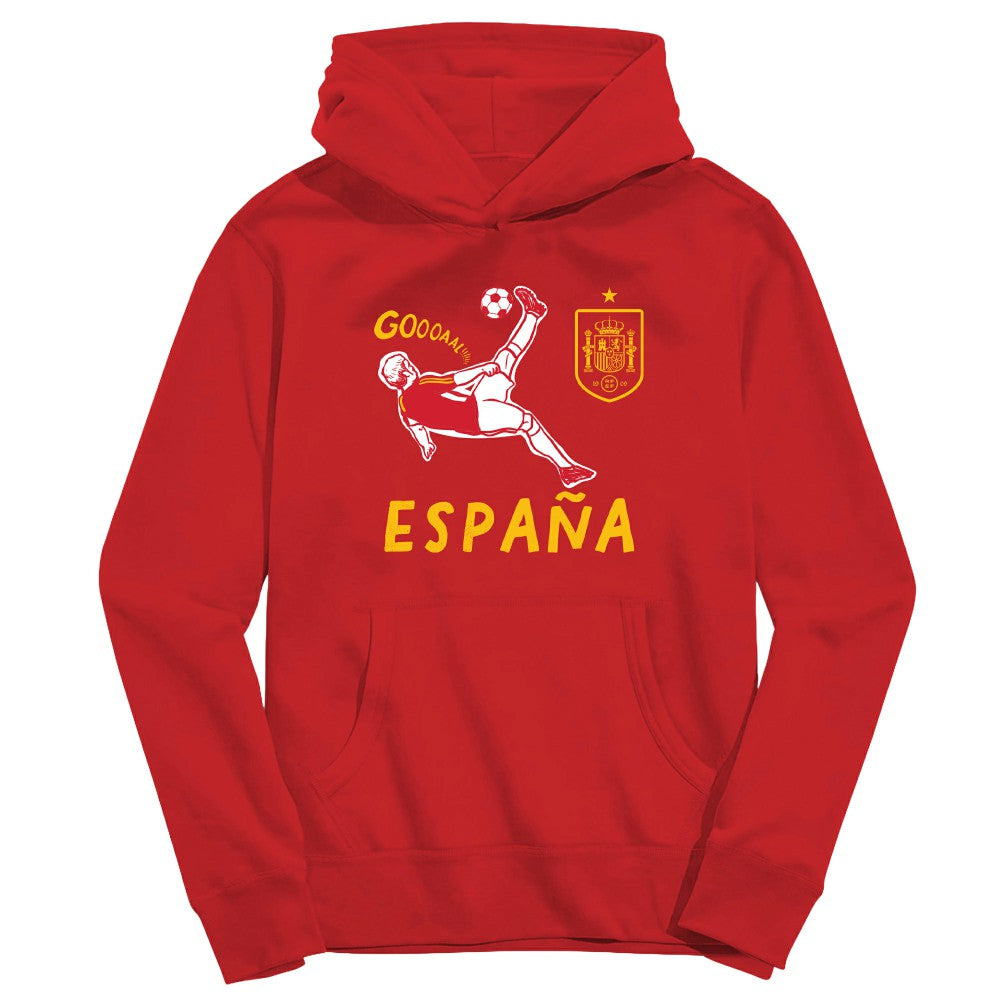 Spain National Team Vive La Fete Toddler Chilena Style Hoodie for sale - Red