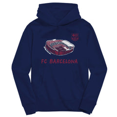 Barcelona Vive La Fete Youth Stadium Style Hoodie