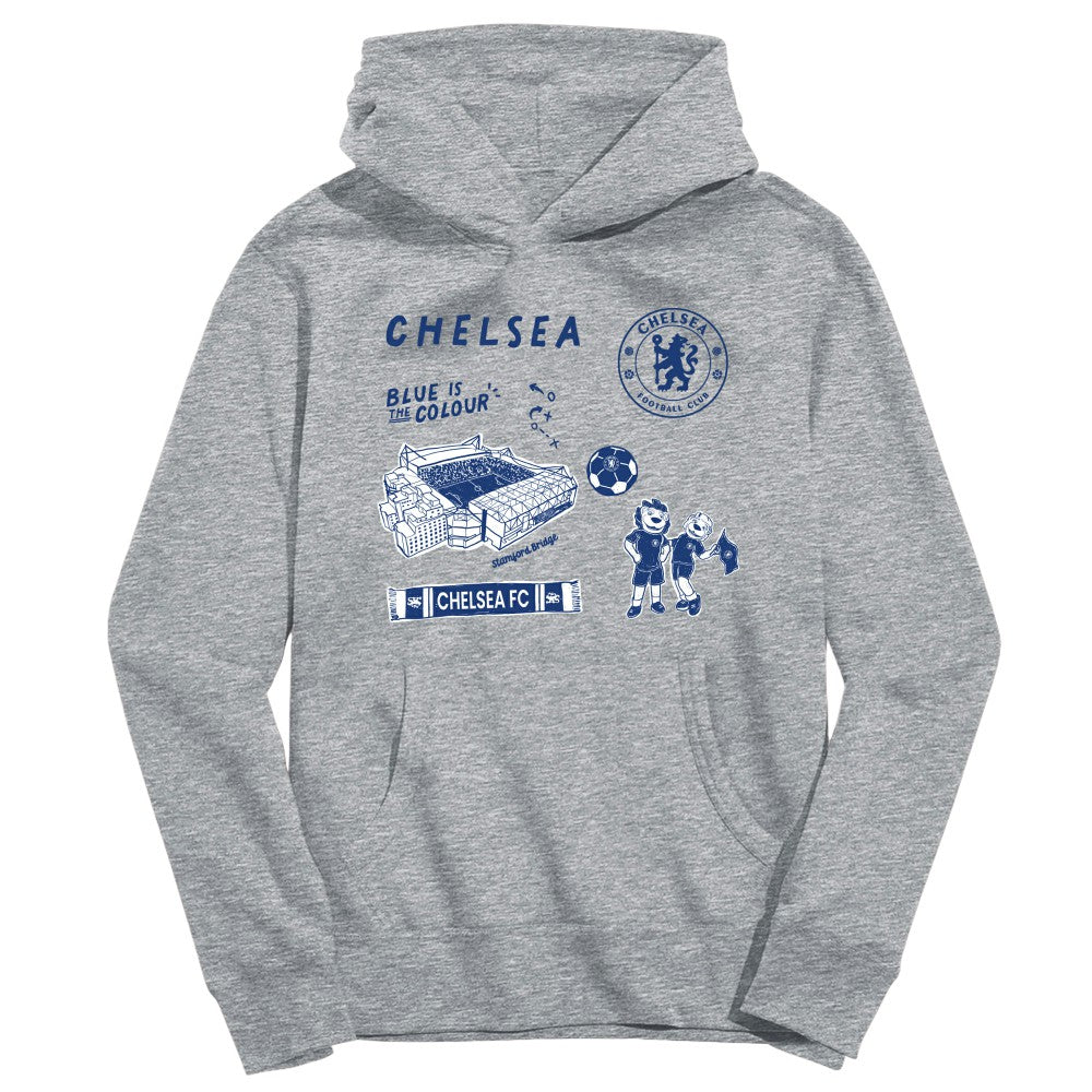 Chelsea Vive La Fete Toddler Impressions Icons Hoodie on sale - Gray