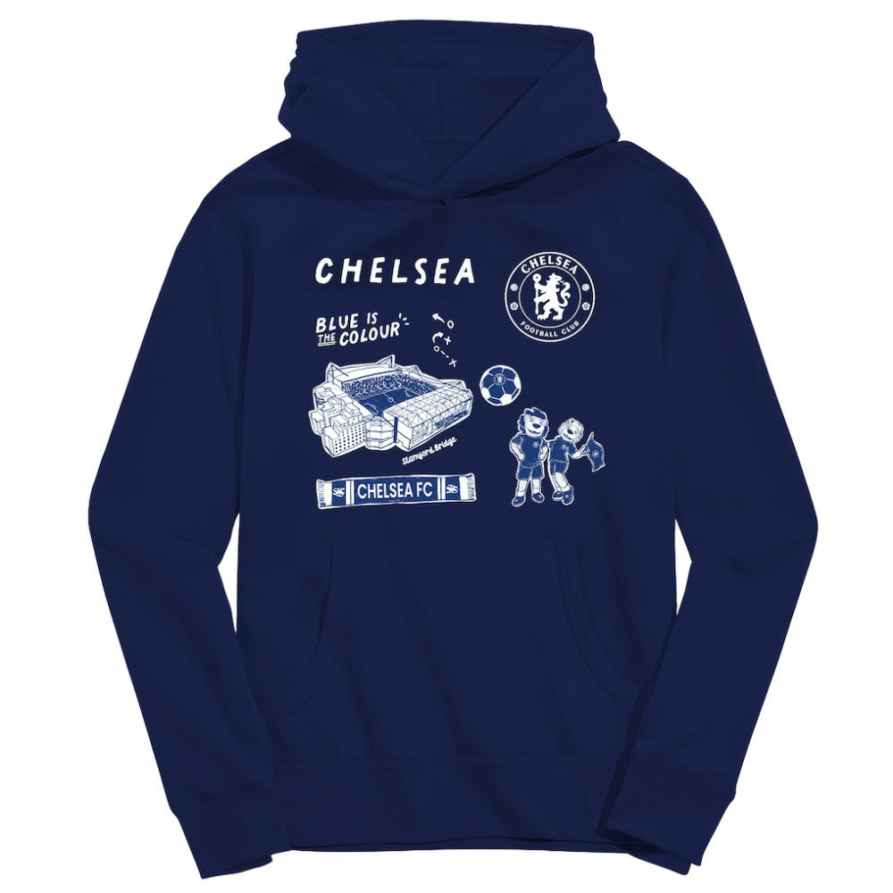 Chelsea Vive La Fete Toddler Impressions Icons Hoodie on sale - Navy