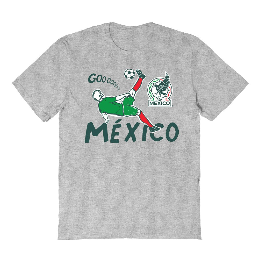 Mexico National Team Vive La Fete Toddler Chilena Style T-Shirt for sale - Gray
