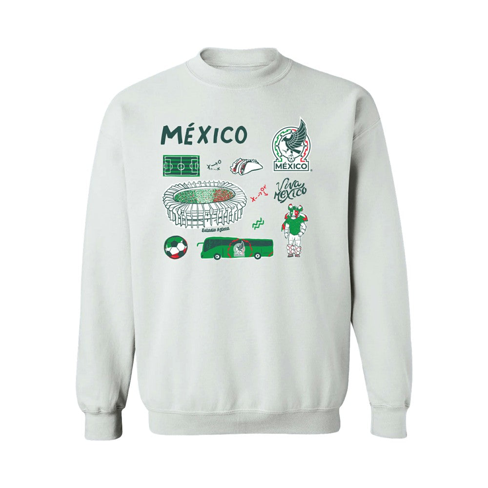 Mexico National Team Vive La Fete Women's Impressions Icons Sweatshirt
