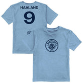 Erling Haaland Manchester City Vive La Fete Youth Player Name & Number Color Badge T-Shirt