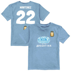 Lautaro Martinez Argentina National Team Vive La Fete Youth Player Name & Number Stadium Style T-Shirt