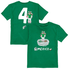 Edson Álvarez Mexico National Team Vive La Fete Youth Player Name & Number Stadium Style T-Shirt