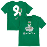 Raúl Jiménez Mexico National Team Vive La Fete Youth Player Name & Number Stadium Style T-Shirt