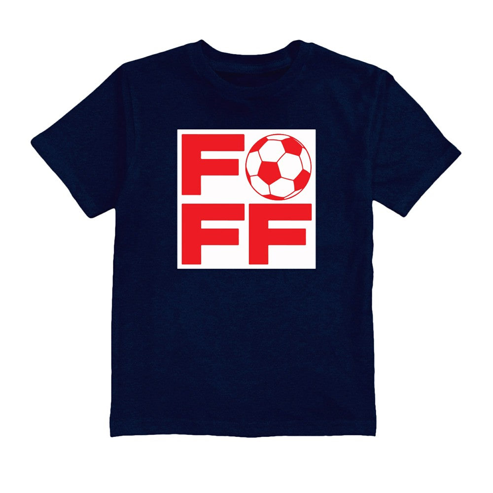 France National Team Vive La Fete Youth FFF Logo T-Shirt for sale - Navy