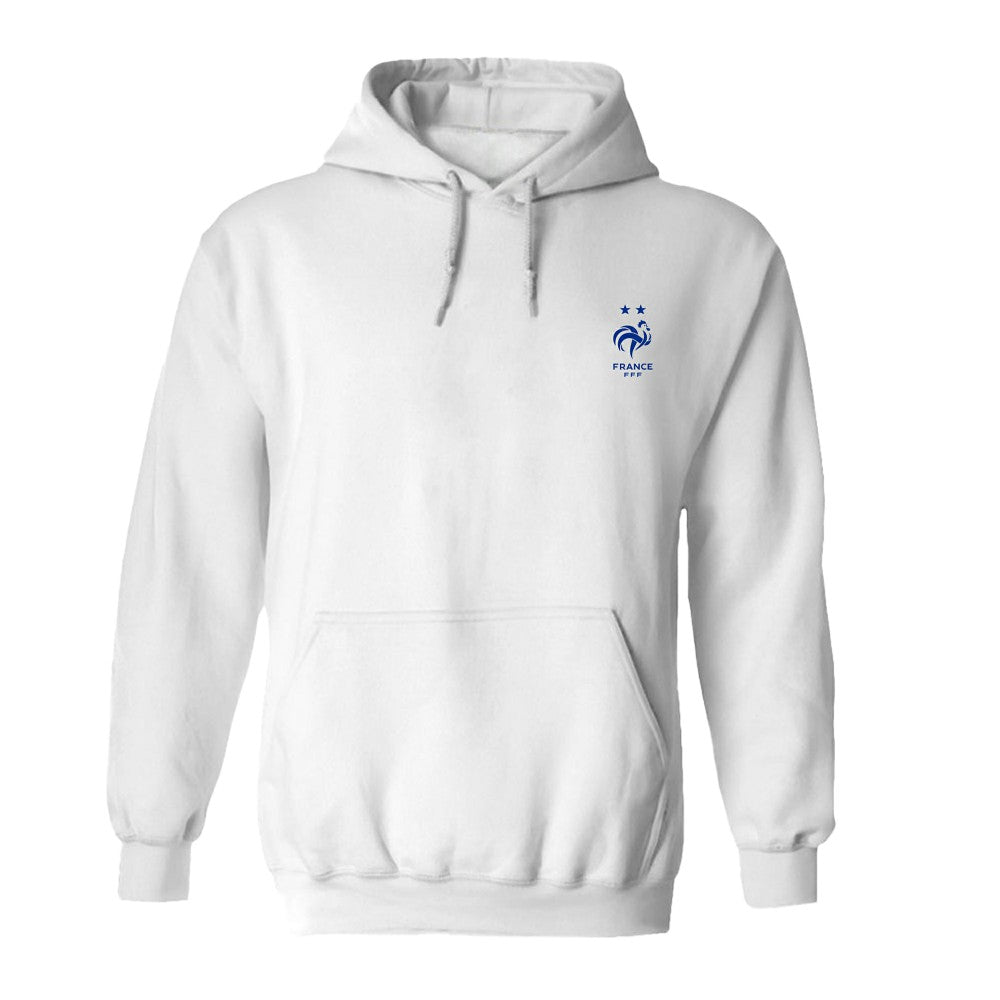 France National Team Vive La Fete Women's Color Badge Fleece Hoodie for sale - White