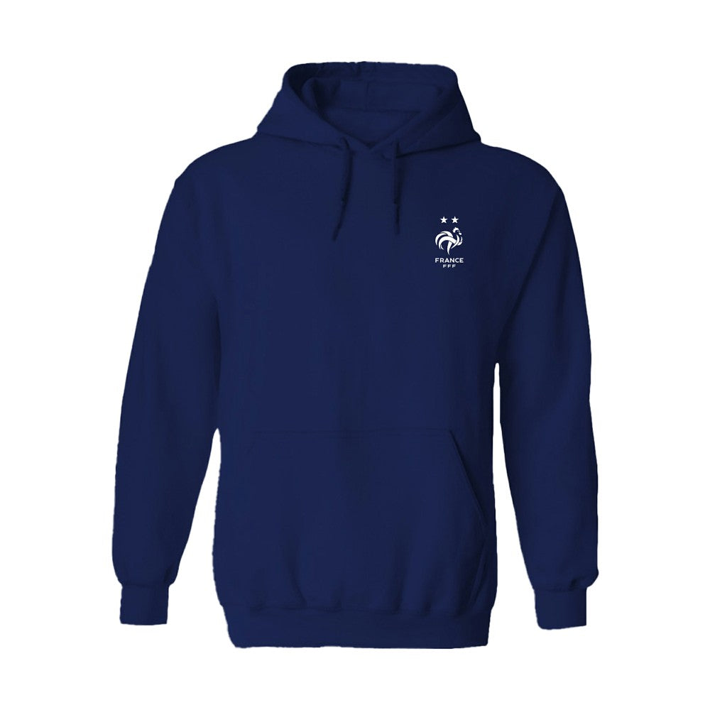 France National Team Vive La Fete Women's Color Badge Fleece Hoodie for sale - Navy