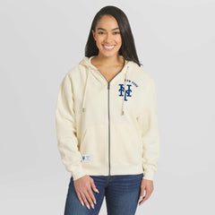 New York Mets WEAR by Erin Andrews Women's Full-Zip Hoodie - MLB Hoodies